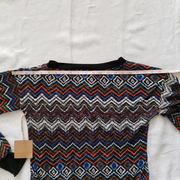 HAUTE PROJECT Lightweight Herringbone Multicolor Women's Pullover Sweater SZ M - Picture 12 of 12